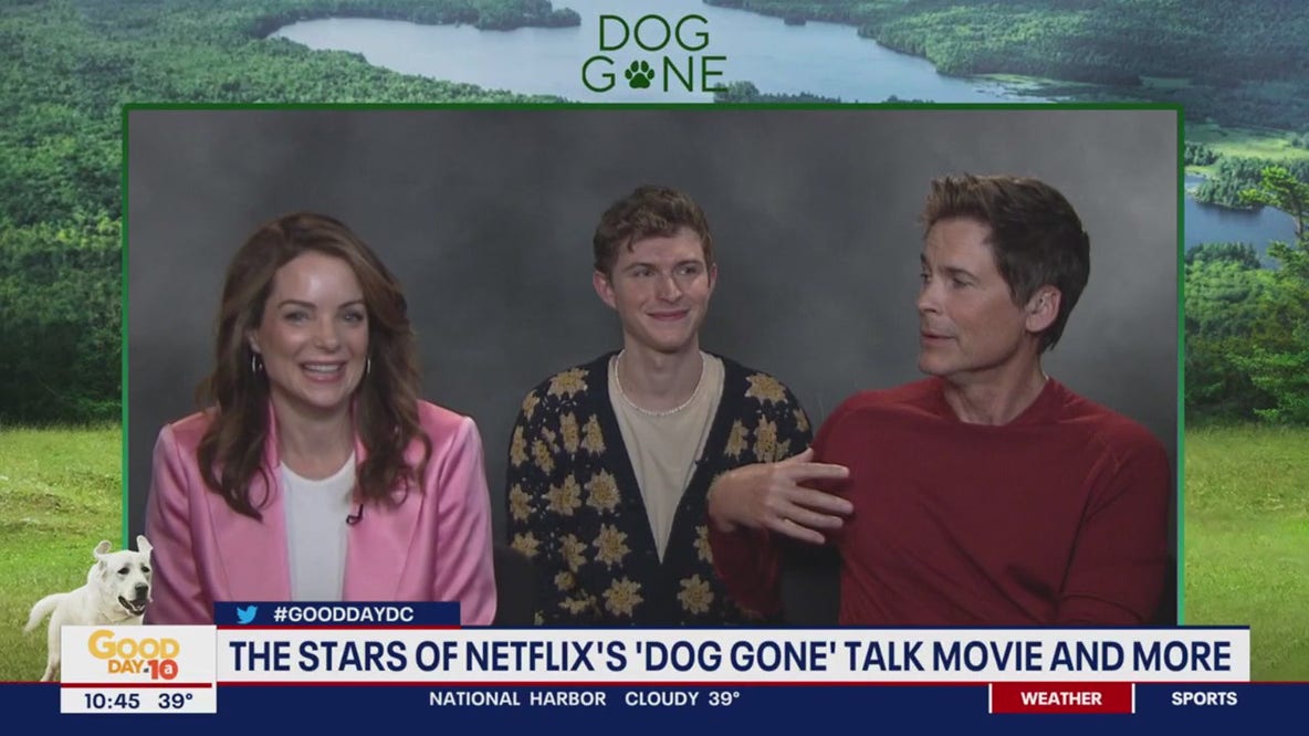 Rob Lowe, Kimberly Williams-Paisley, John Berchtold talk new Netflix film "Dog Gone"